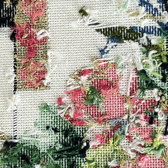 Lee Oriental 4 Seasons Summer Kimono Needlepoint Completed Finished Canvas Japan - Picture 8 of 9